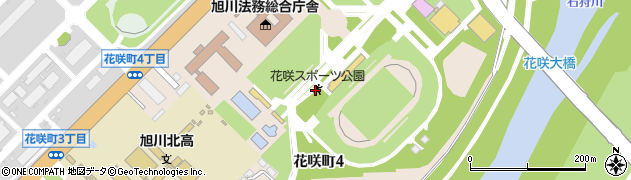 花咲スポーツ公園周辺の地図