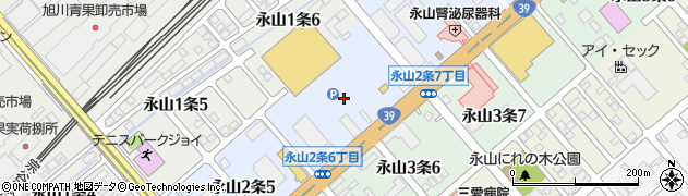 北海道旭川市永山２条6丁目周辺の地図