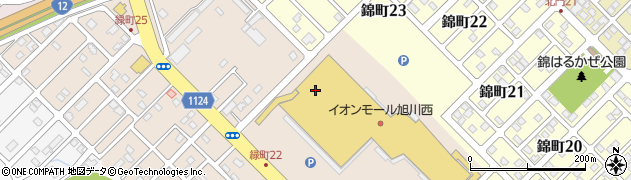 未来屋書店旭川西店周辺の地図