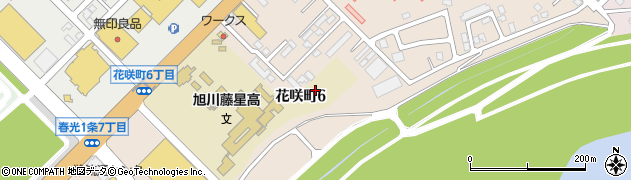 旭川藤星高等学校　会計周辺の地図