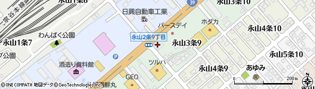 ＥＮＥＯＳ永山ＳＳ周辺の地図