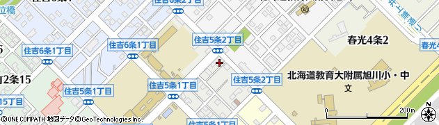北海道新聞販売所　橘販売所周辺の地図