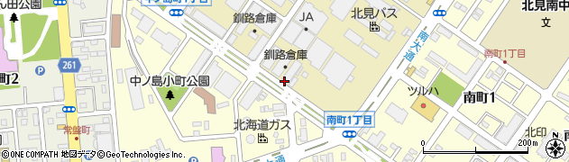 釧路倉庫北見支店８号倉庫周辺の地図