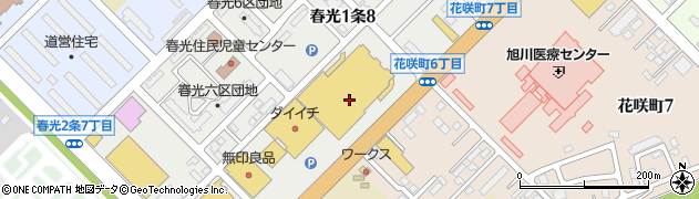 ＭＥＧＡドン・キホーテ旭川店周辺の地図
