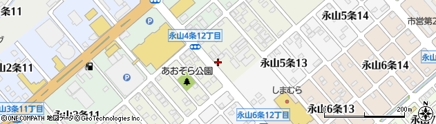 北海道旭川市永山４条周辺の地図