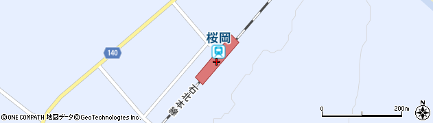 桜岡駅周辺の地図