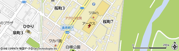 フラワーショップフミ桜町店周辺の地図