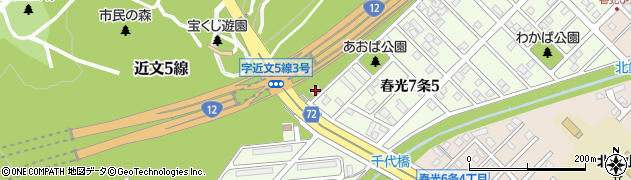 北海道旭川市近文５線3620周辺の地図