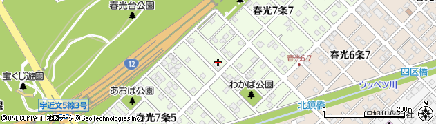 北海道旭川市春光７条周辺の地図