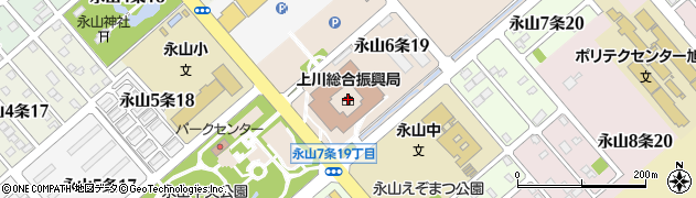 上川総合振興局周辺の地図