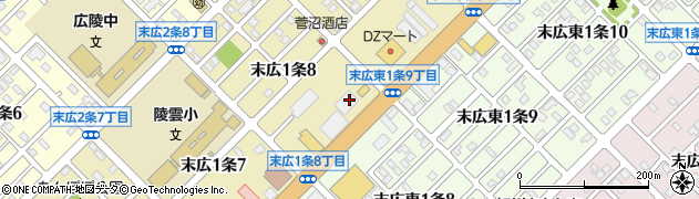 プロノ旭川末広店周辺の地図
