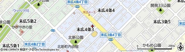 なかせき商事株式会社　旭川営業所周辺の地図