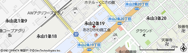 北海道旭川市永山２条19丁目周辺の地図