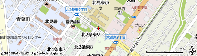 青葉通公園周辺の地図