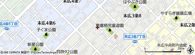 旭川市役所教育委員会　東鷹栖公民館第１分館周辺の地図