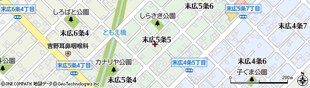 北海道旭川市末広５条5丁目周辺の地図