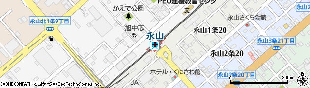 永山駅周辺の地図
