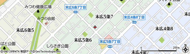 北海道旭川市末広５条周辺の地図