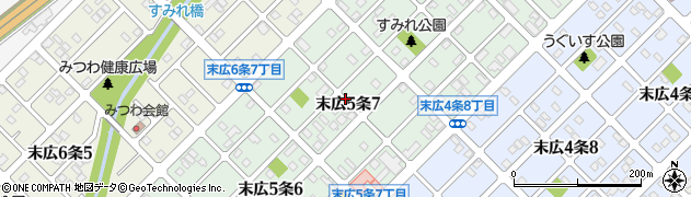 北海道旭川市末広５条7丁目周辺の地図