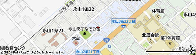 北海道旭川市永山２条22丁目周辺の地図