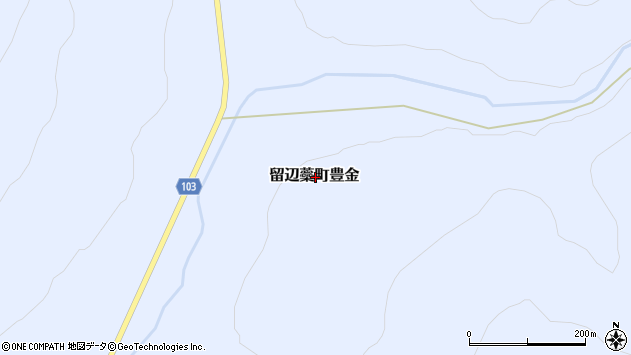 〒091-0032 北海道北見市留辺蘂町豊金の地図