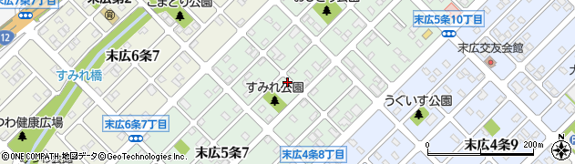 北海道旭川市末広５条8丁目周辺の地図