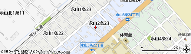 北海道旭川市永山２条23丁目周辺の地図