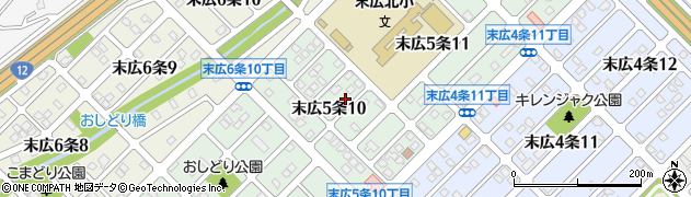 北海道旭川市末広５条10丁目周辺の地図