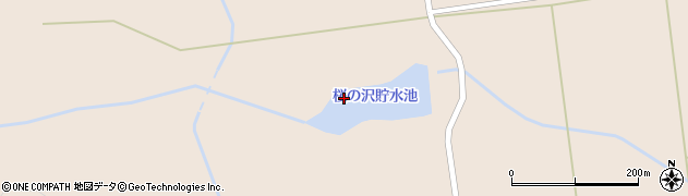 桜の沢貯水池周辺の地図