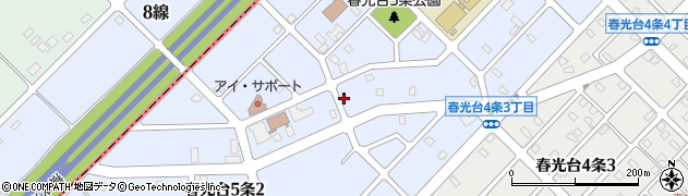 北海道旭川市春光台５条周辺の地図