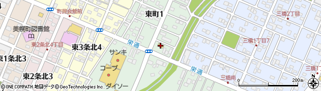 セブンイレブン美幌東町１丁目店周辺の地図