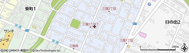 三橋荘周辺の地図