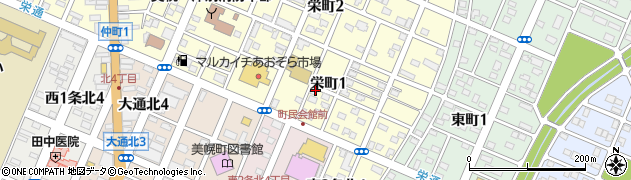 株式会社朝鳥商店　栄町給油所周辺の地図