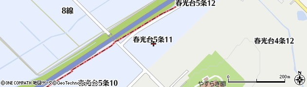 北海道旭川市春光台５条11丁目周辺の地図