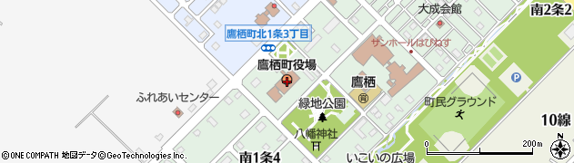鷹栖町役場　総務課周辺の地図