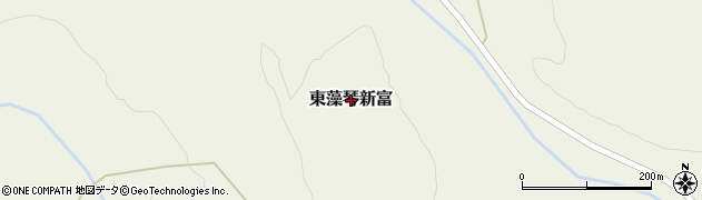 北海道大空町（網走郡）東藻琴新富周辺の地図