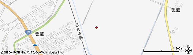 北海道美幌町（網走郡）美禽周辺の地図