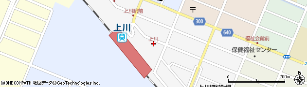 上川周辺の地図
