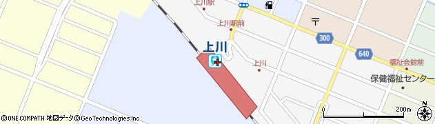 ＪＲ北海道　上川駅周辺の地図