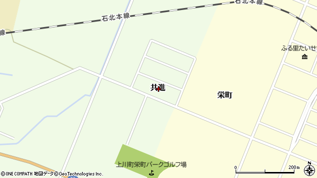 〒078-1732 北海道上川郡上川町共進の地図