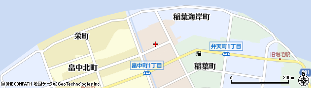 北海道増毛町（増毛郡）野塚町周辺の地図