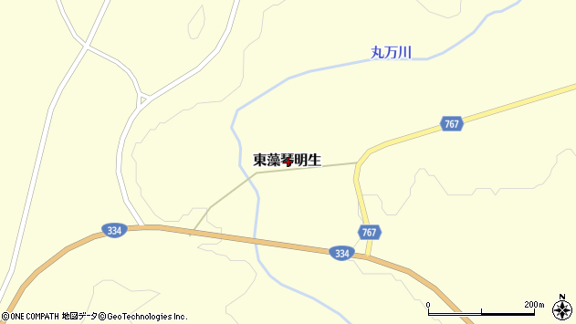 〒099-3224 北海道網走郡大空町東藻琴明生の地図