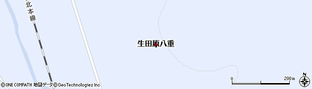 北海道遠軽町（紋別郡）生田原八重周辺の地図
