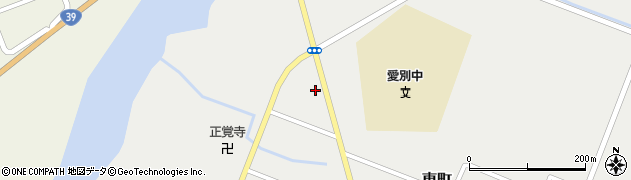 愛別駅前簡易郵便局周辺の地図