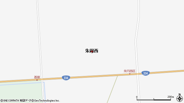 〒099-4125 北海道斜里郡斜里町朱円西の地図