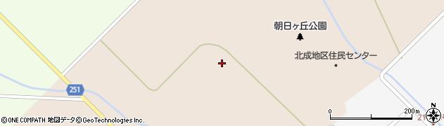 鷹栖町　北成地区住民センター周辺の地図