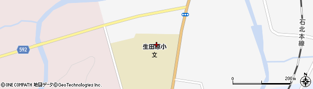 遠軽町立生田原小学校周辺の地図
