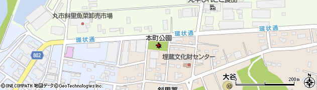 本町公園周辺の地図
