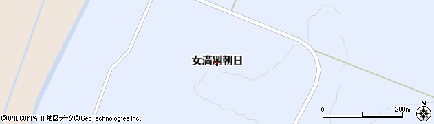 北海道大空町（網走郡）女満別朝日周辺の地図