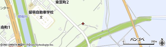 北海道留萌市東雲町周辺の地図